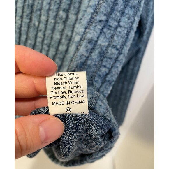 Romwe Womens‎ Ribbed Scoop Neck Pullover Sweater Size M Fitted Preppy 90s Staple - Picture 8 of 9